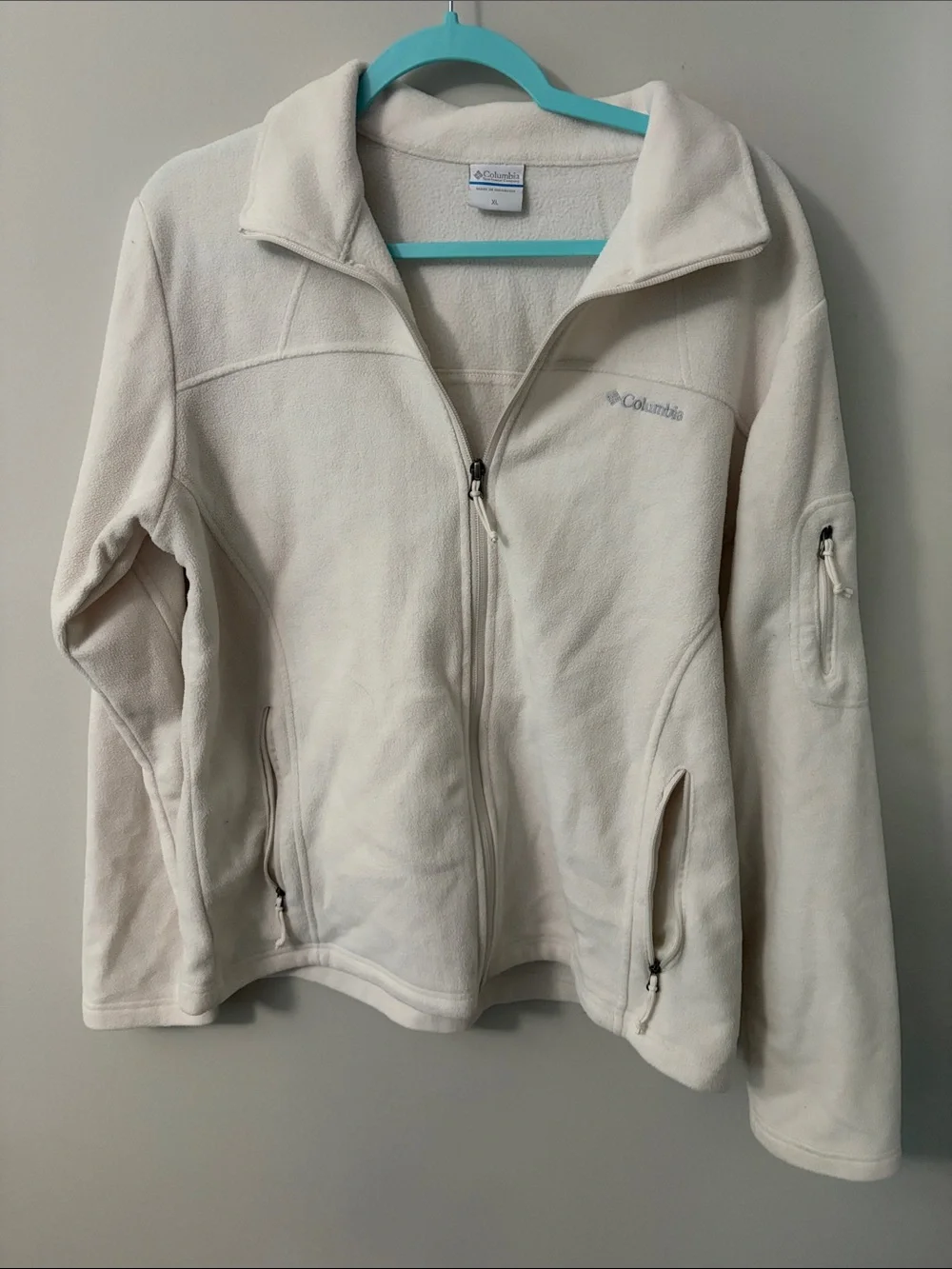 Columbia Women's Cream Full-Zip Fleece Jacket